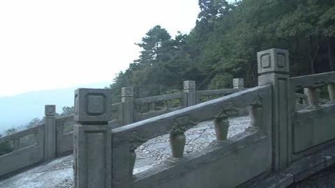 Mountain bridge Stock Footage 235136156