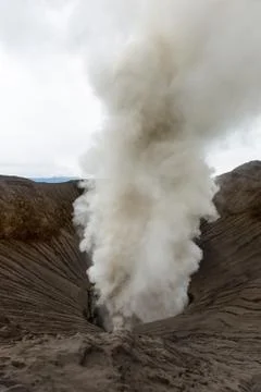 Mountain Bromo volcano - island Java Indonesia 스톡 사진