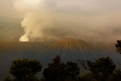 Mountain Bromo volcano - island Java Indonesia Foto stock
