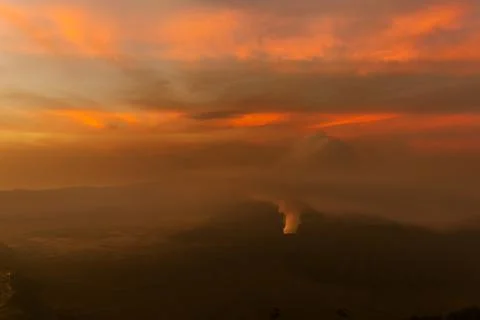 Mountain Bromo volcano - island Java Indonesia Stock Photos