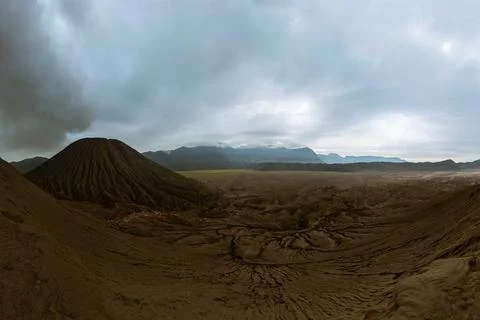 Mountain Bromo volcano - island Java Indonesia Stock Photos