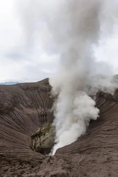 Mountain Bromo volcano - island Java Indonesia Mountain Bromo volcano on i... Foto stock