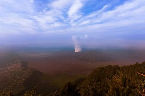 Mountain Bromo volcano - island Java Indonesia Mountain Bromo volcano on i... Stock-Fotos