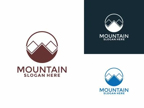 Mountain business logo design vector template. Minimalist and modern vector.. Stock Illustration