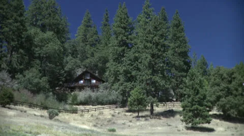 Mountain Cabin Stock Footage 23392354
