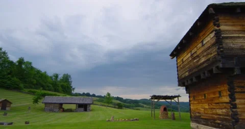 Mountain cabin Stock Footage 138603626