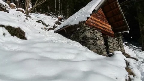 Mountain cabin Stock Footage 231154766