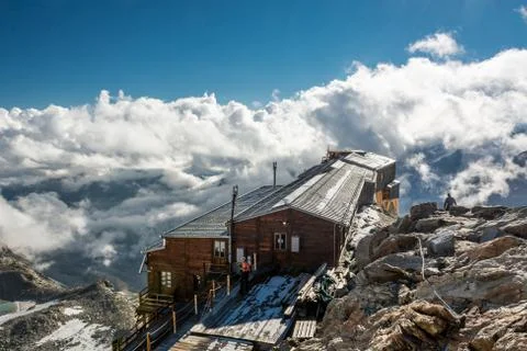 Mountain cabin. Stock Photos
