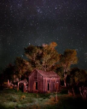 Mountain cabin Stock Photos