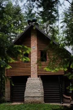 Mountain cabin 库存照片