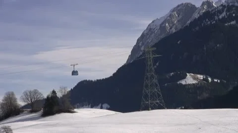 Mountain cable car Video stock 20592907