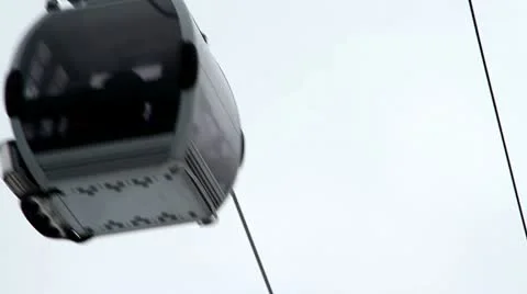 Mountain cableway Stock Footage 10727671