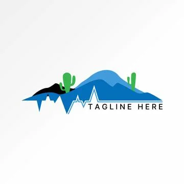 Mountain cactus frequency desert wild hill to landscape canyon travel arizona Illustrazione stock