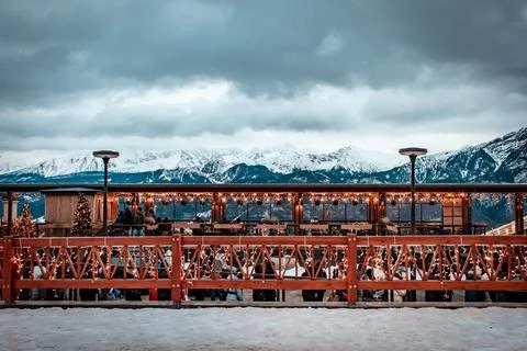 A mountain cafe Stock-Fotos