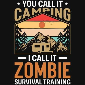 Mountain camping graphics tshirt design  Stock Illustration