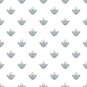 Mountain camping pattern seamless Stock Illustration