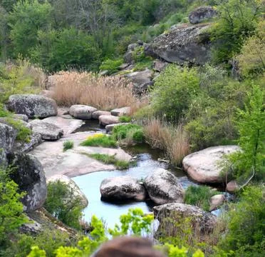 Mountain Canyon sightseeing tour. Excursion to the Canyon tour. Stock Photos