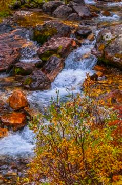 Mountain cascade Stock Photos