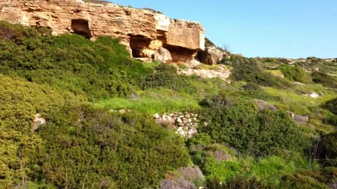 Mountain caves in Cyprus. Stock Footage 175281288