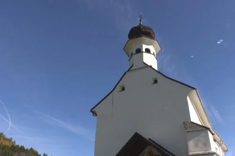 Mountain church Stock Footage 1048388