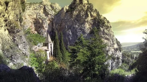 Mountain Church Stock Footage 98679976