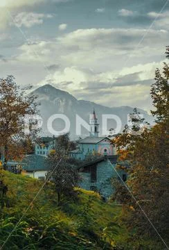 Mountain Church Stock Photos