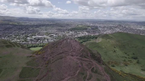 Mountain in a city 360 degrees Stock Footage 220202676