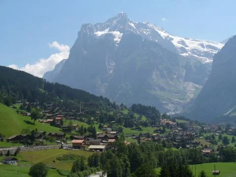 Mountain city Foto stock