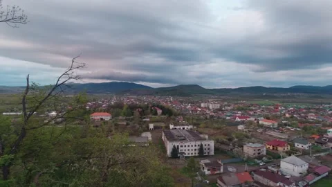 Mountain Cityscape Panorama Stock Footage 194798785