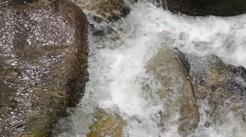 Mountain Clear Stream top view 1920x1080 Stock Footage 12139298