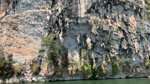 Mountain cliff on the Li river Stock Footage 341276322