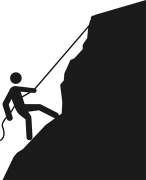 Mountain climb icon. Stock Illustration
