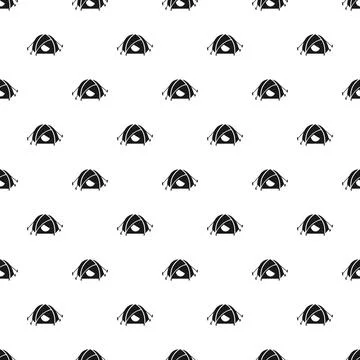 Mountain climb tent pattern seamless Stock Illustration