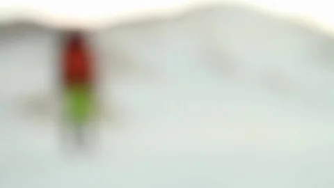 Mountain Climber Near the Summit Stock Footage 73878298