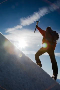 Mountain climber Stock Photos