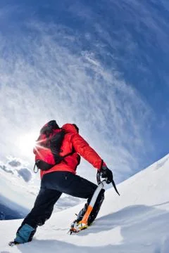 Mountain climber Stock Photos