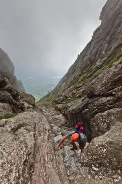 Mountain climber Stock Photos