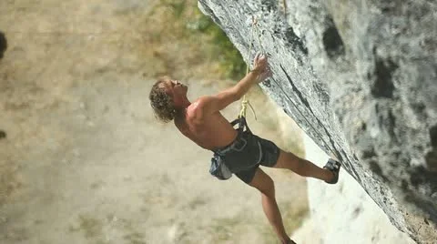 Mountain Climbing Stock Footage 12396684