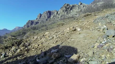 Mountain climbing Stock Footage 22416779