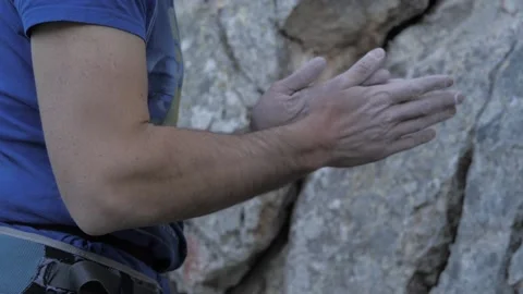 Mountain climbing Stock Footage 153981573