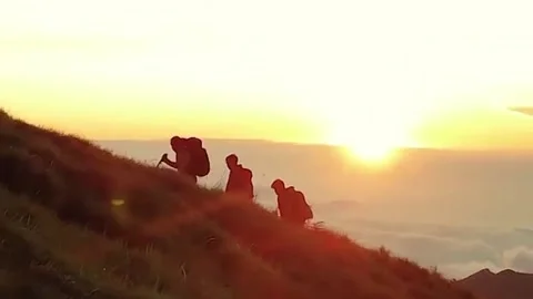 Mountain climbing Video stock 221204018