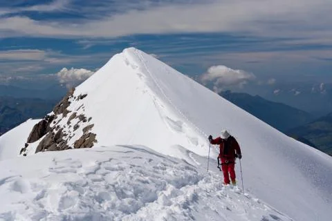 Mountain climbing Stock Photos