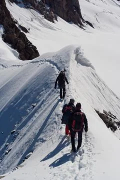 Mountain climbing Foto stock