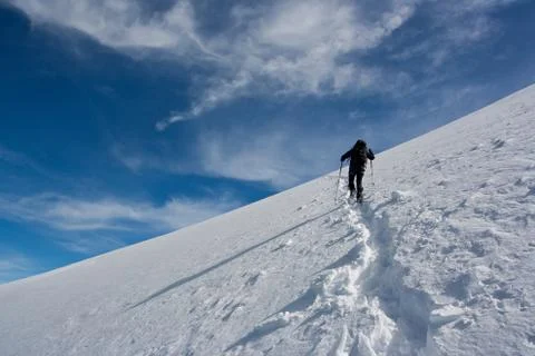 Mountain climbing Stock Photos