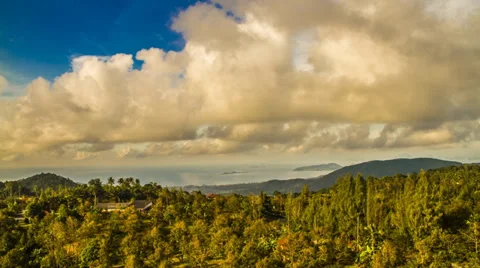 Mountain cloud sea time lapse Stock Footage 37583981