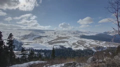 Mountain cloud timelapse Stock Footage 58320569