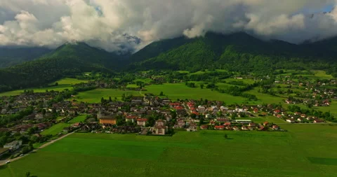 Mountain cloud top view landscape. Beautiful nature France natural landscape 動画素材 276437897