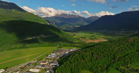 Mountain cloud top view landscape. Beautiful nature France natural landscape 스톡 동영상 277291611
