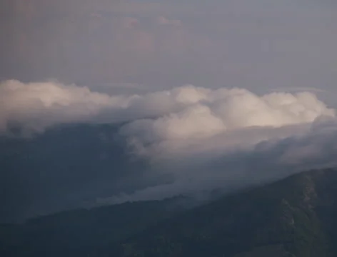 Mountain Cloud Wave 4k Stock Footage 53908057