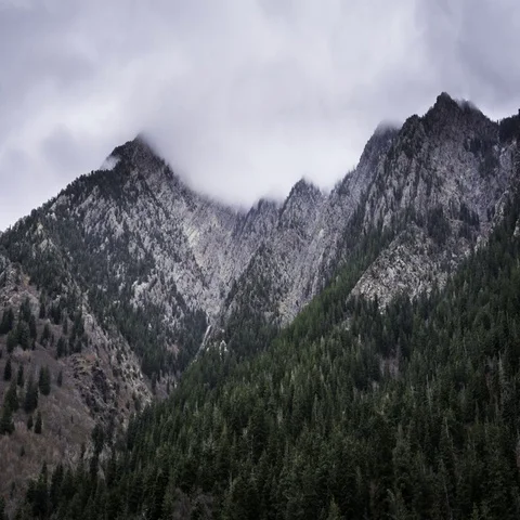 Mountain Clouds and Rain Video stock 69282353